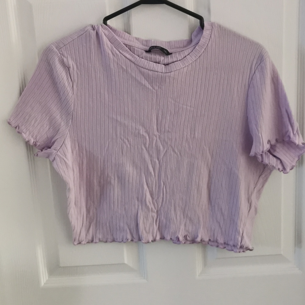 Lavender Crop Tee